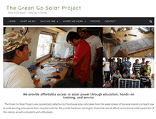 Tablet Screenshot of greengosolar.org